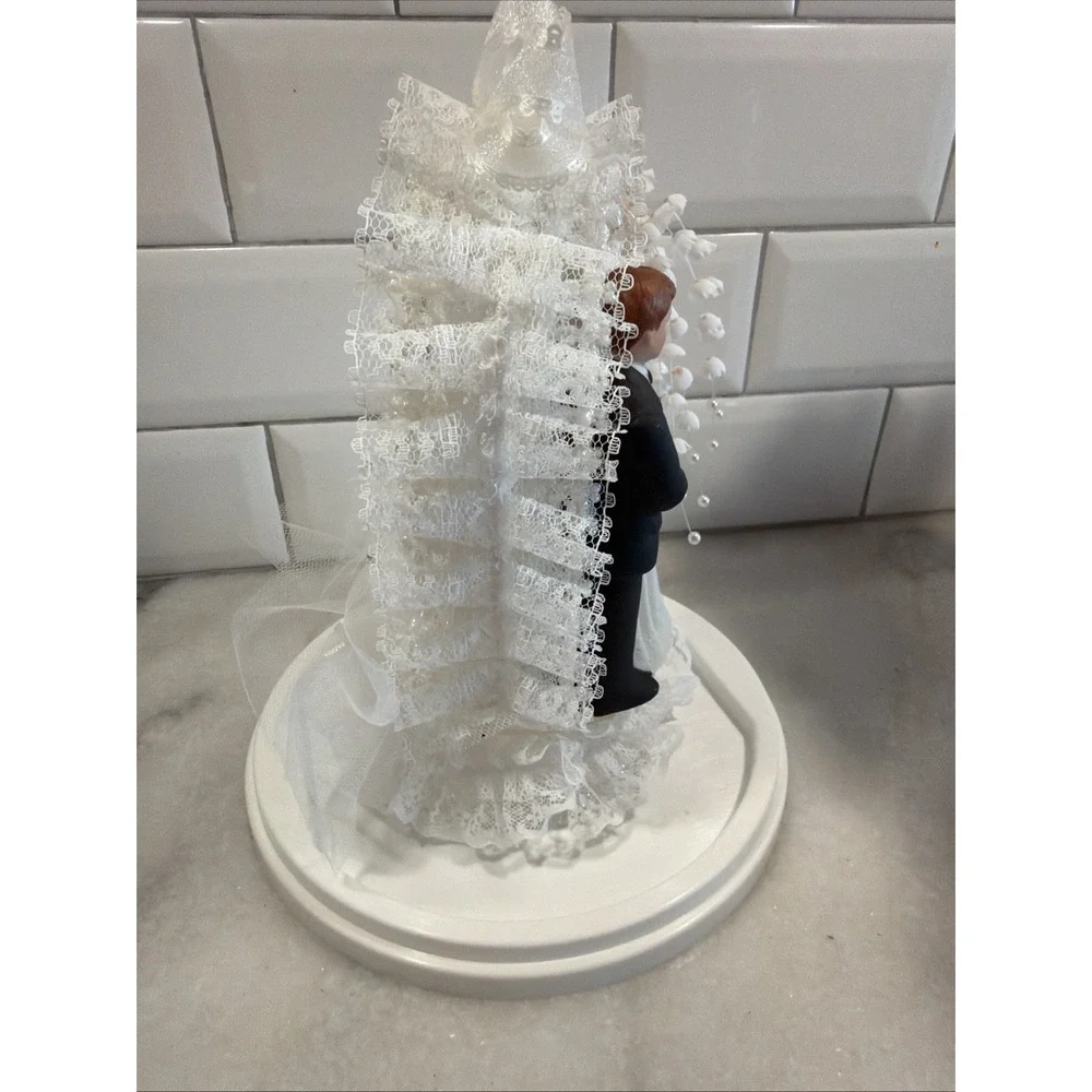 Vintage 1990's Wilton Designer Series Wedding Cake Topper Bride and Groom GW995